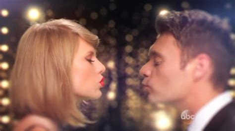 Exclusive Taylor Swift And Ryan Seacrest Kiss In Adorable New Years
