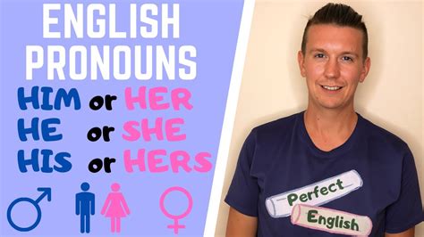 how to use english pronouns he she his hers him her his her youtube