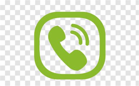 Logo Telephone Call Icon Mobile App Green Phone Symbol Transparent Png