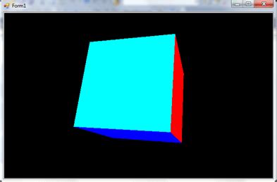 Next, let's program an application that draws a cube using opengl. Rotation of a Cube with OpenGL in C#