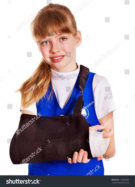 Child Broken Arm Isolated Stock Photo Edit Now 115581883