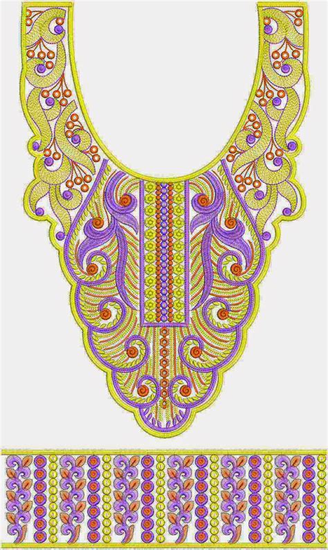 Embroidery design, visit embdesignshop.com for free download thousands of machine embroidery design, we also offer custom digitizing services, patterns and fonts, embroidery blacks design. Embdesigntube: Visible Net Fabric Kurti Neck Embroidery ...