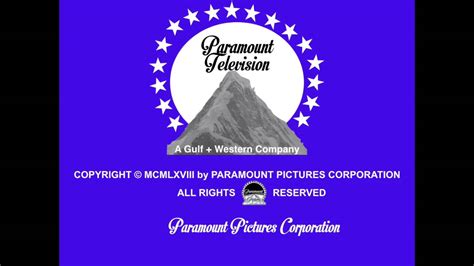 1968 Paramount Television Logo Remake Youtube