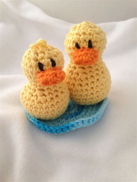 Amigurumi Duck Playset Crochet Duck And Pond Pieces Etsy Game