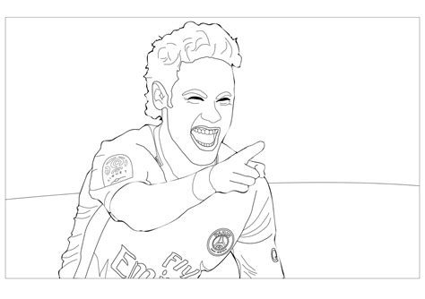Desenho Animado Do Neymar Para Colorir Imprimir E Desenhar Colorir Me