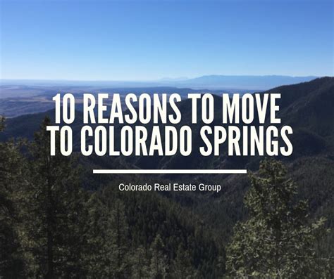 10 Reasons To Move To Colorado Springs