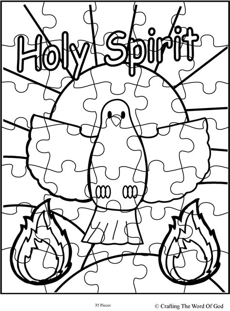 Holy Spirit Puzzle Activity Sheet Activity Sheets Are A Great Way To