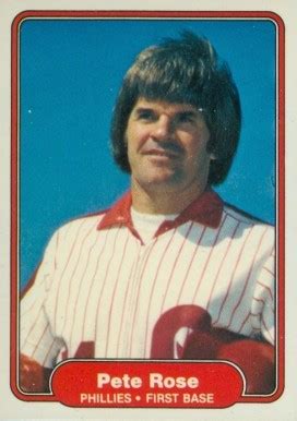 Rose played from 1963 to 1986, and managed from 1984 to 1989. 1982 Fleer Pete Rose #256 Baseball Card Value Price Guide