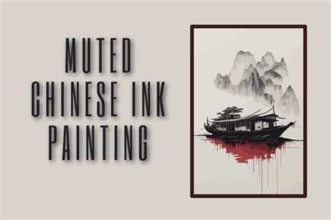 1 Muted Chinese Ink Painting Designs And Graphics