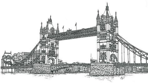 Tower Bridge London Drawing By Lera Ryazanceva Pixels