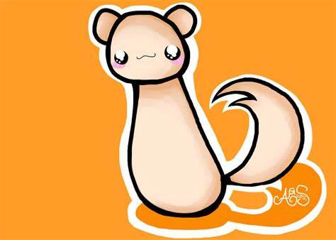 Cute Weasel By Pinksakuraflower1 On Deviantart