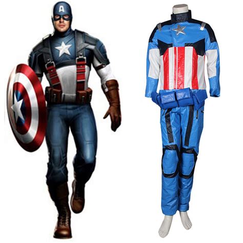 The Avengers Captain America Cosplay Costume Superhero Costume Suit For