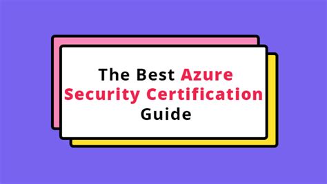 The Best Azure Security Certification Guide