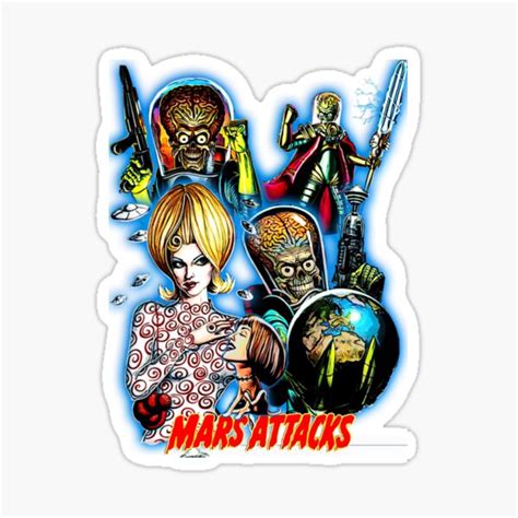 Mars Attacks Sticker For Sale By Astridthiel Redbubble
