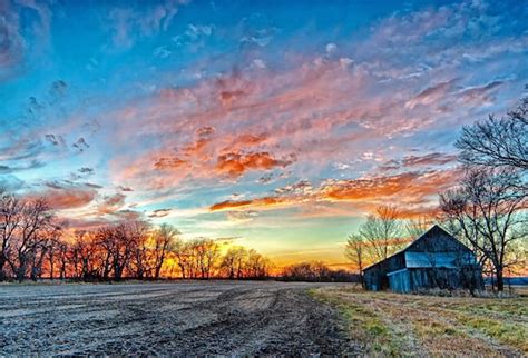 Items Similar To Country Sunset Farm Sunset Photograph Old Barn