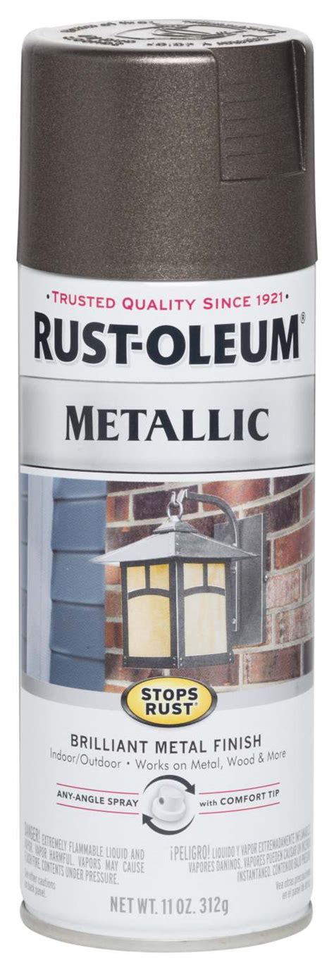 Rust Oleum 7272830 11 Ounce Metallic Bronze Spray Paint At