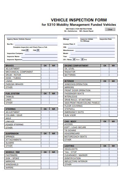 Free 52 Inspection Forms In Pdf Ms Word Xls