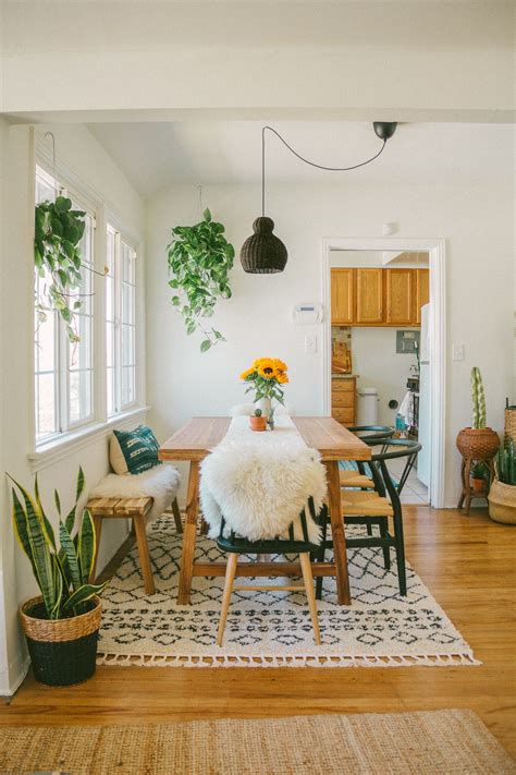 Dining Room Reveal — Black And Blooms Tiny Dining Rooms Boho Dining