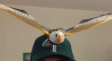 Nfl Philadelphia Eagles Hat With Interactive Toy Eagle Bird Attached