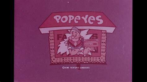 Popeye S Chicken Ad Popeye The Sailor Man Mm Scan P Youtube
