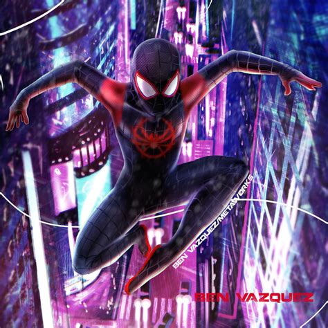 Miles Morales Spider Man By Metaworks On Deviantart