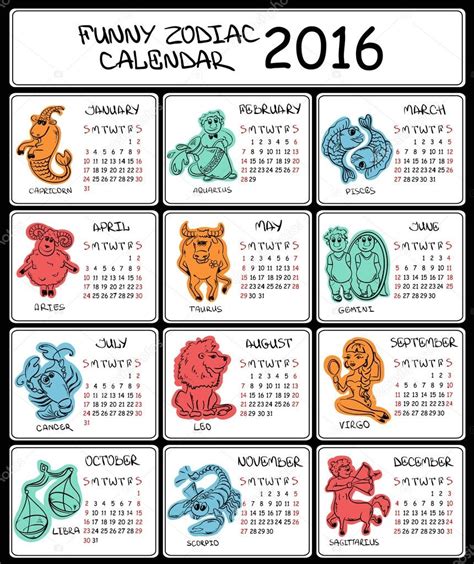 Lista Foto Calendario De Los Signos Zodiacales Alta