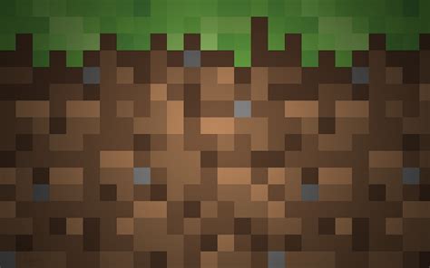 Minecraft Dirt Grass Block Background