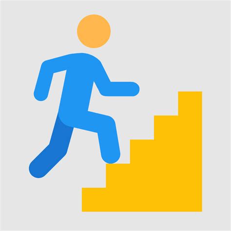 People Clipart Silhouette Walking Up Stairs