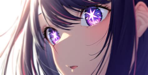 Fondos De Pantalla Oshi No Ko Ai Hoshino Anime Chicas Anime Cabello Purpura Star Eyes