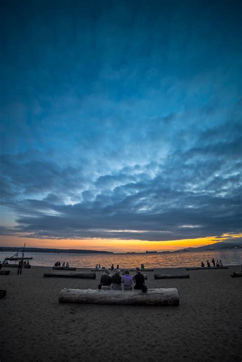 Basking In The Dusk Sunset Beach Park Vancouver Bc Prab Bhatia