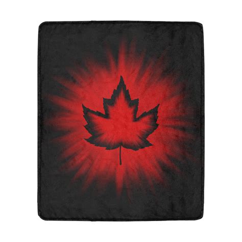 Cool Canada Blankets Canada Maple Leaf Blankets Ultra Soft Micro Fleece