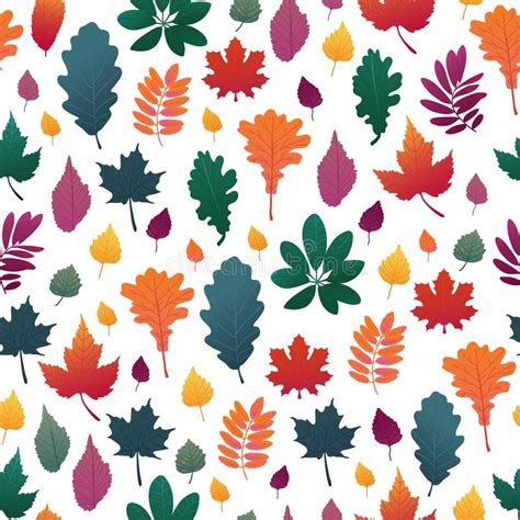 Seamless Pattern Autumn Leaf Background Stock Illustrations 81999