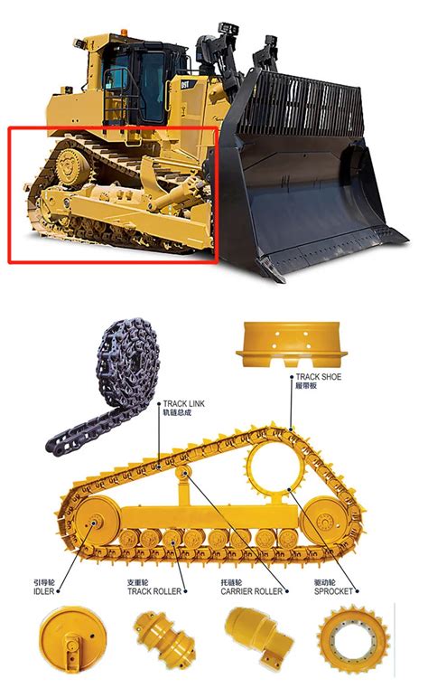 Heavy Duty Bulldozer Rubber Track Chain Top Carrier Roller 8p6256 D3 D4