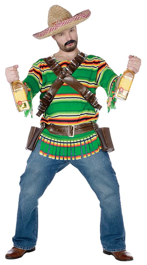 c280p mens mexican tequila party outfit halloween plus fancy dress costume