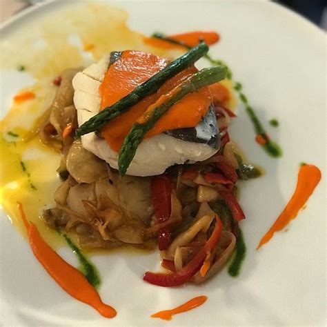 Confit Of Cod With Seasonal Vegetables At The Ever Impressive Molino Del Santo Restaurant