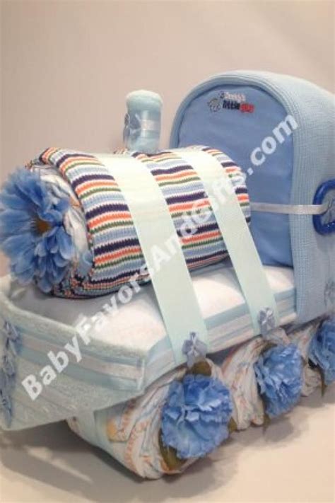 Train Diaper Cake Baby Shower T Centerpiece Or Table Decorations