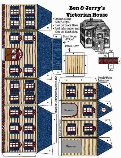 Pin de Janny Davila en Printable Houses | Casas para armar, Casas de