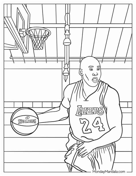 30 NBA Basketball Coloring Pages Free PDF Printables Coloring Library