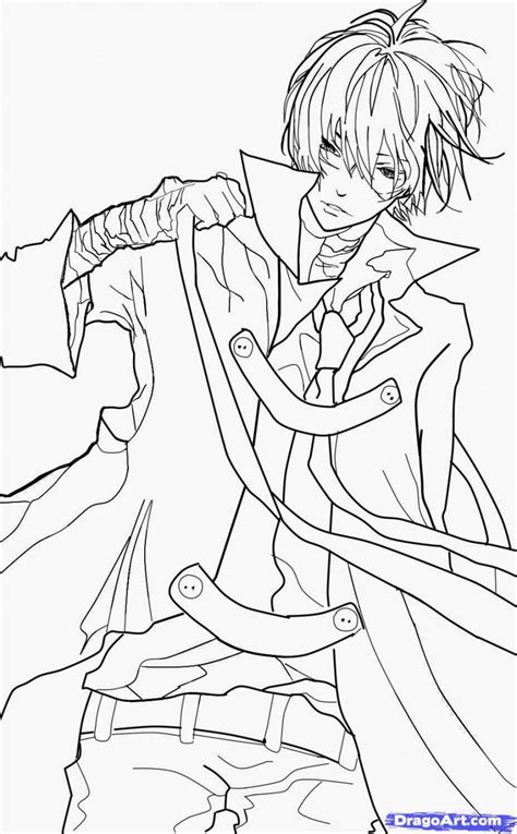 Anime Boy Coloring Pages Coloring Pages