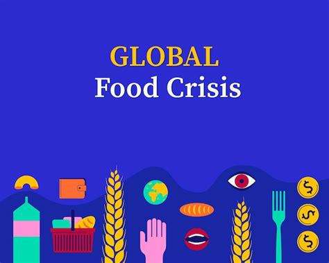 Premium Vector The Problem Of The Global Food Crisis The Shortage Of