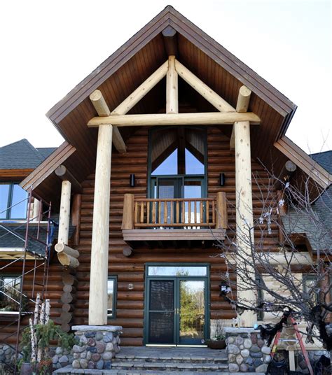Cleaning, staining and sealing are a must and need to be done on a regular basis, but there are some preventative measures that can help beat the battle of the winter bulge. Log Cabin Restoration: Before and After | Edmunds and Company