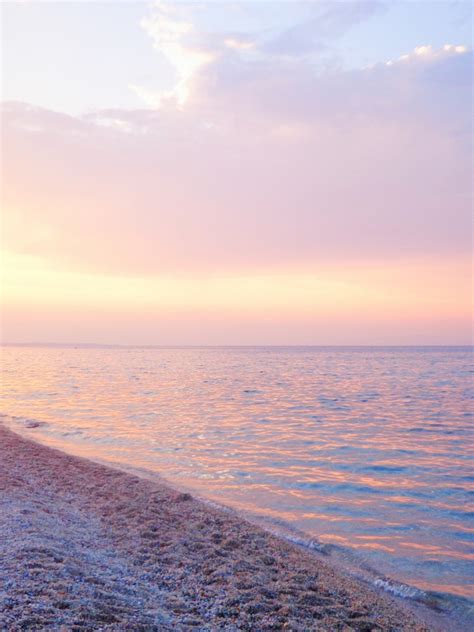 Free Download Ocean Beach Pink Sunset Greece Wallpapers Ocean Beach