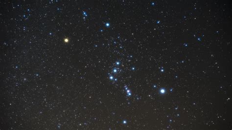Starry Sky Orion Constellation Stars Galaxy 4k