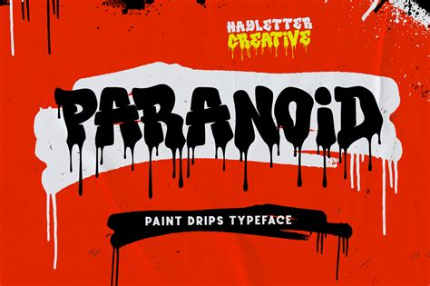 Paranoid Font By Hayletter Creative · Creative Fabrica