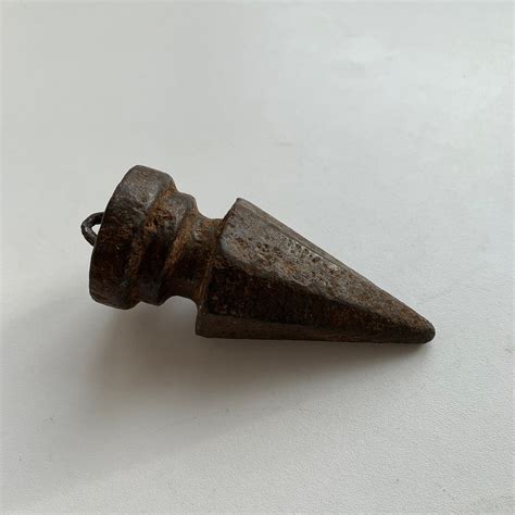 Antique Iron Plumb Line Construction Tool Curly Plumb Line Etsy