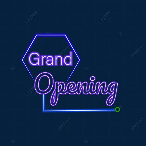 Now Open Neon Vector Hd Images Grand Open Neon Text Vector Design