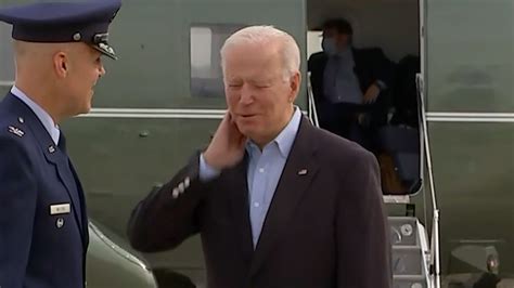 Biden Hit With Cicada Before Boarding Air Force One