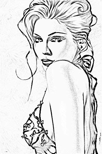 Woman Fabric Painting Painting Drawing Drawing Lips Coloring Pages