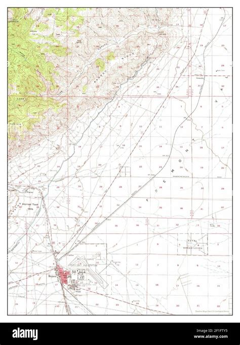 Mojave California Map 1956 162500 United States Of America By