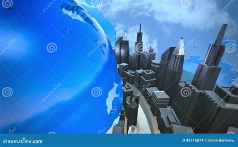 Broadcast Earth Globe Animation Stock Footage Video Of Blue